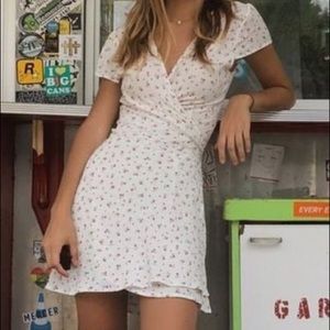 Brandy Melville floral Robbie wrap dress